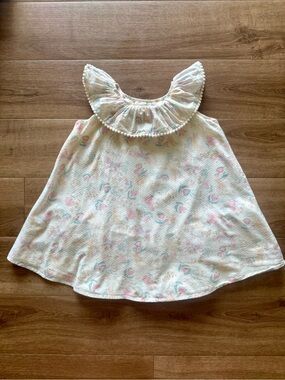 🌸 Cynthia Rowley Floral Ruffle Dress – Size 4T – Like New